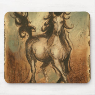 Mousepad Cavalo selvagem e cores quentes