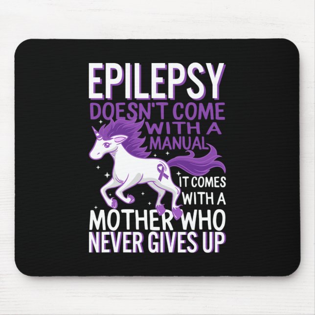Mousepad Cavalo Unicórnio de Conscientização da Epilepsia F (Frente)