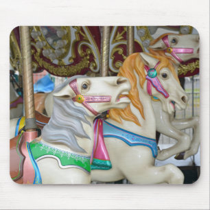 Mousepad Cavalos carrossel coloridos