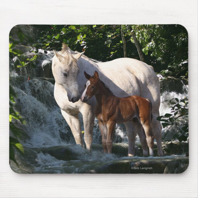 Mousepad Cavalos da fantasia: Cachoeira (Frente)