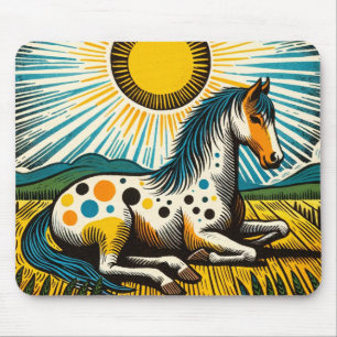 Mousepad Cavalos de Arte de Cavalo Appaloosa