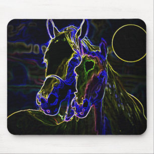 Mousepad Cavalos de Blacklight