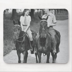 Mousepad Cavalos de equitação do casal