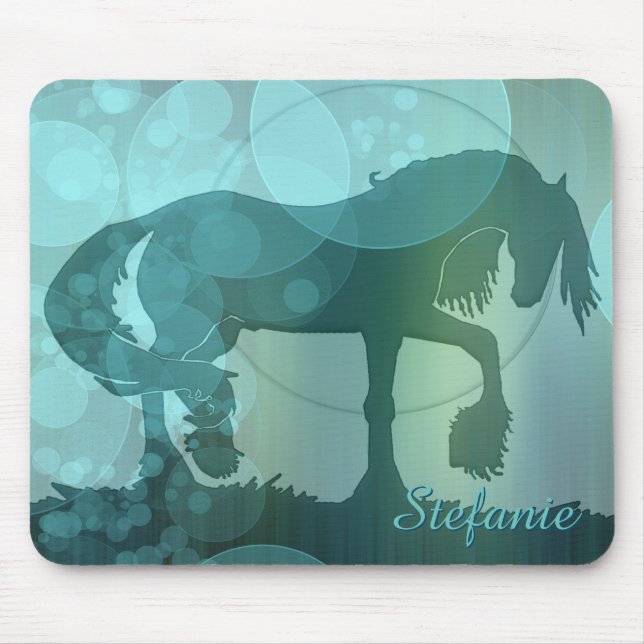 Mousepad Cavalos do Coração VI (bolhas de chá) (Frente)