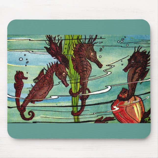 Mousepad cavalos-marinhos (Frente)