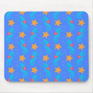 Mousepad Cavalos-marinhos Azuis E Estaleiros