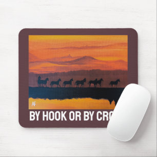 Mousepad Cavalos Selvagens de Montana Pintura de Alfred Fox