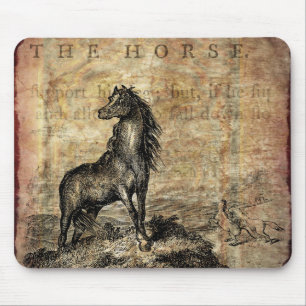 Mousepad Cavalos Vintage Cristo e Cavalos Árabes