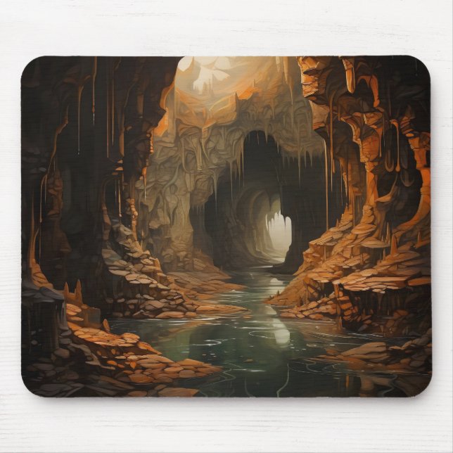 Mousepad Cave River Nature (Frente)