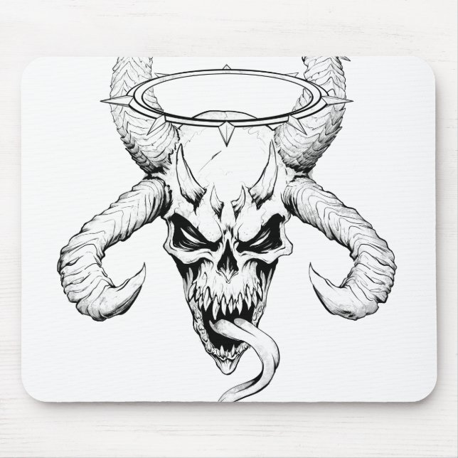 Mousepad Caveira Divina da Morte Branca (Frente)