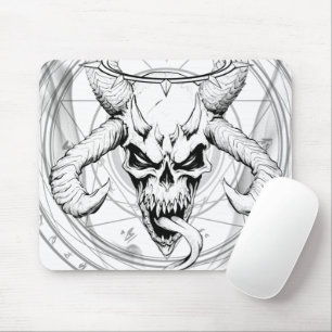 Mousepad Caveira divina do rato branco morto