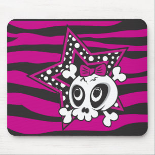 Mousepad Caveira Emo Menininha