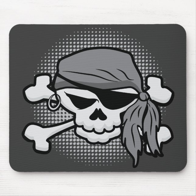 Mousepad Caveira Pirata (Frente)