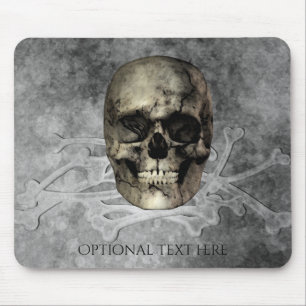 Mousepad Caveira & um monte de Ossos Halloween Gótico