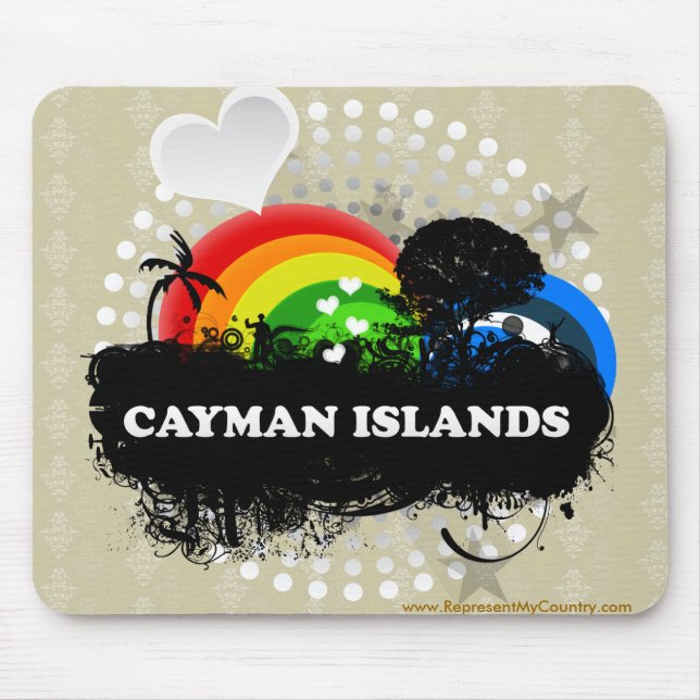 Mousepad Cayman Islands frutados bonitos (Frente)