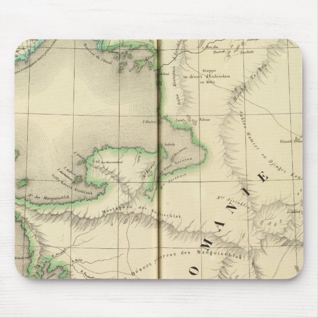 Mousepad Cazaquistão, Uzbequistão (Frente)