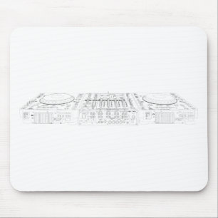 Mousepad CDJ-1000 pioneiro Setup - disco-jóquei do DJ Djing