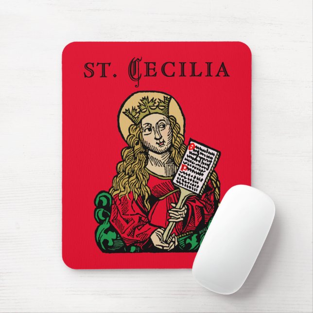 Mousepad Cecilia com Hymn Conselho (Nuremberg) (Com mouse)
