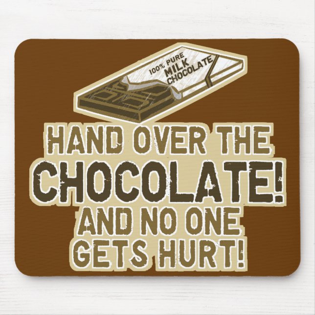 Mousepad Ceda o chocolate (Frente)