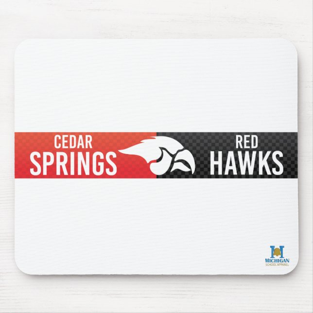 Mousepad Cedar Springs Red Hawks #3 (Frente)