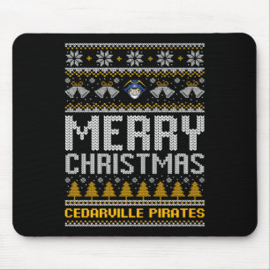 Mousepad Cedarville Pirates Logo Feliz Natal Suor Feio