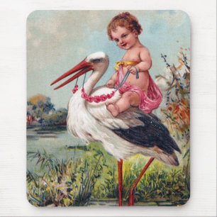 Mousepad Cegonha e bebê desde 1909