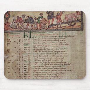 Mousepad Ceifa e ploughing, de um calendário