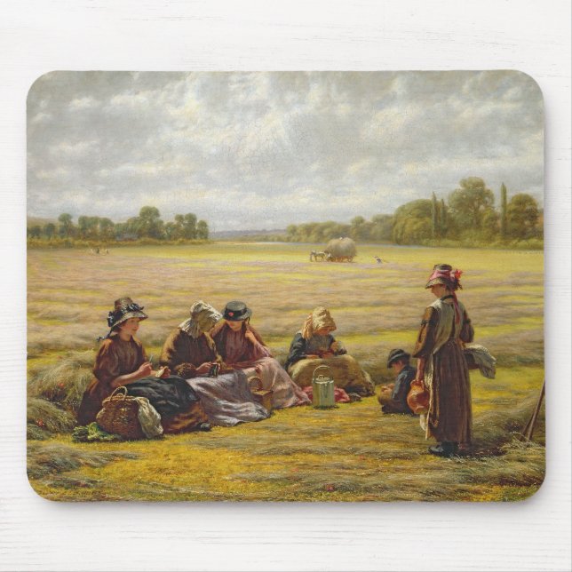 Mousepad Ceifeira que descansam no Sun, Berkshire, 1865 (Frente)