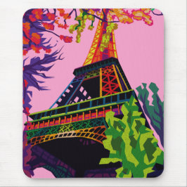 Mousepad Celebração Colorida da Torre Eiffel