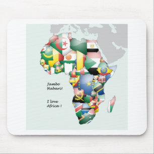 Mousepad Celebração de África em Flags Design