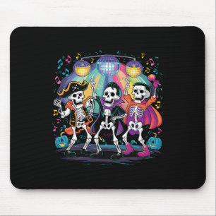 Mousepad Celebração de Halloween do Skeleton Dance Party