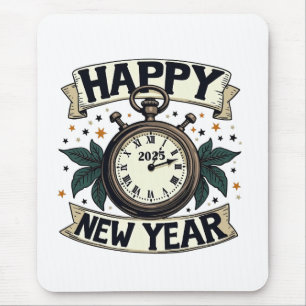 Mousepad Celebração do Ano Novo do Feliz ano novo 2025