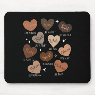 Mousepad Celebrando a História Negra Com Hea Líder Educado