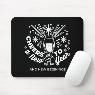 Mousepad Celebrar Nova Ilustração de Vidro de Começo