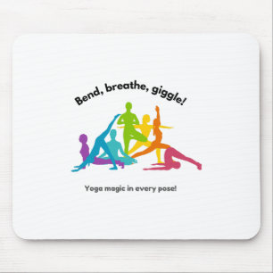 Mousepad Celebrar o Dia Internacional do Ioga para Crianças