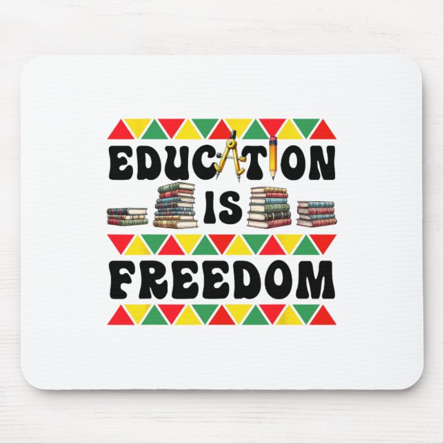 Mousepad Celebre o Mês da História Negra Com Liberdade  (Frente)