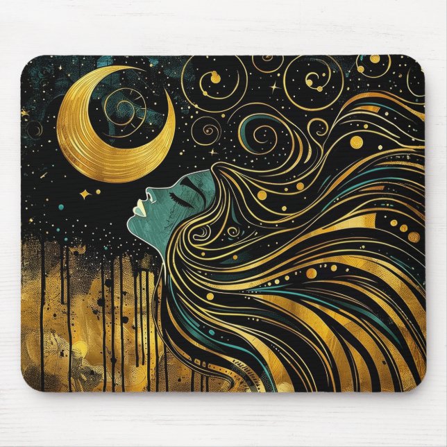 Mousepad Celestial Art Nouveau #2 (Frente)