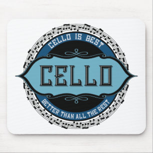 Mousepad Cello Best Music Note Circle