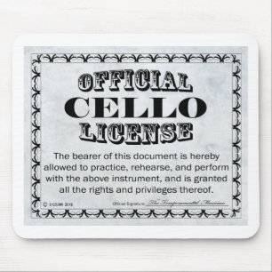 Mousepad Cello License