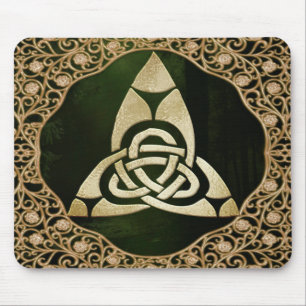 Mousepad Celtic Trinity Knot on Forest Shadows