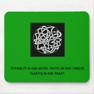 Mousepad Celticknot.dragon, força em nossos braços,