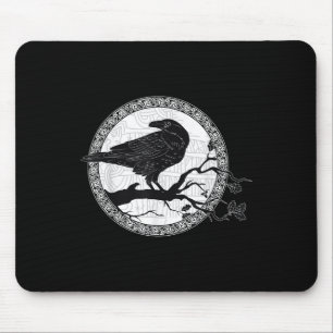 Mousepad Célula Raven Viking Wisdom Tattoo Art