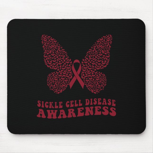 Mousepad Células Falsiformes Sensibilização Burgundy Fita (Frente)