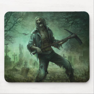 Mousepad Cemitério do zombi, tapete do rato