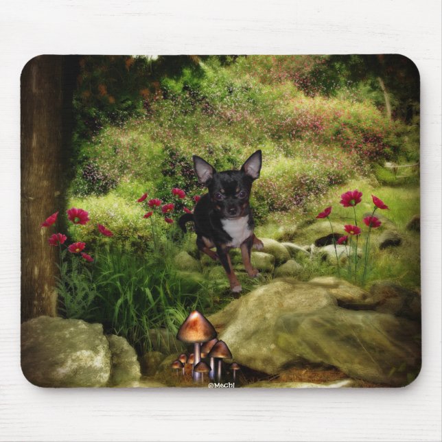 Mousepad Cena 2 de Kawaii da chihuahua (Frente)