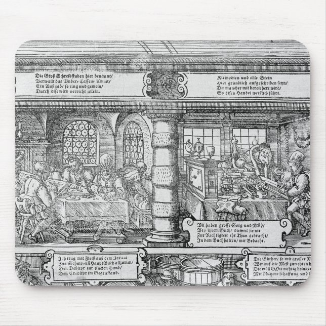 Mousepad Cena da operação bancária (Frente)