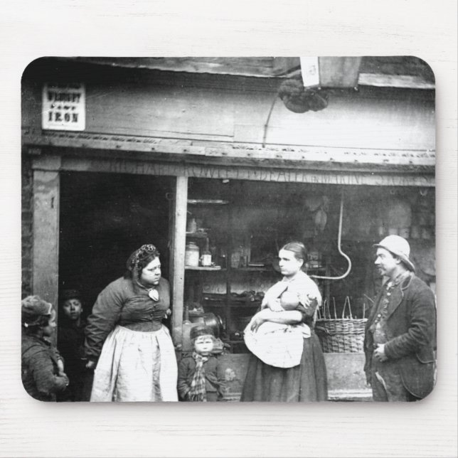 Mousepad Cena da rua no Victorian Londres (Frente)
