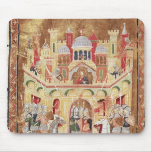 Mousepad Cena de batalha nas paredes de Jerusalem