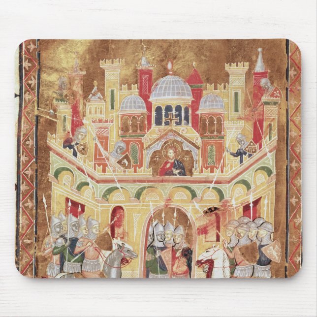 Mousepad Cena de batalha nas paredes de Jerusalem (Frente)
