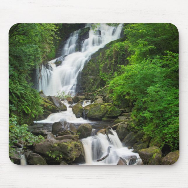 Mousepad Cena de cascata de Torc, Irlanda (Frente)